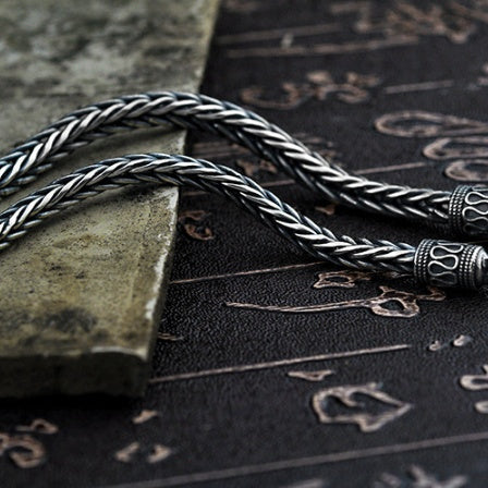 925 silver vintage Thai silver twine chain