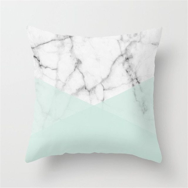 Mint Green Peach Skin Pillowcase Cushion Cushion Pillowcase