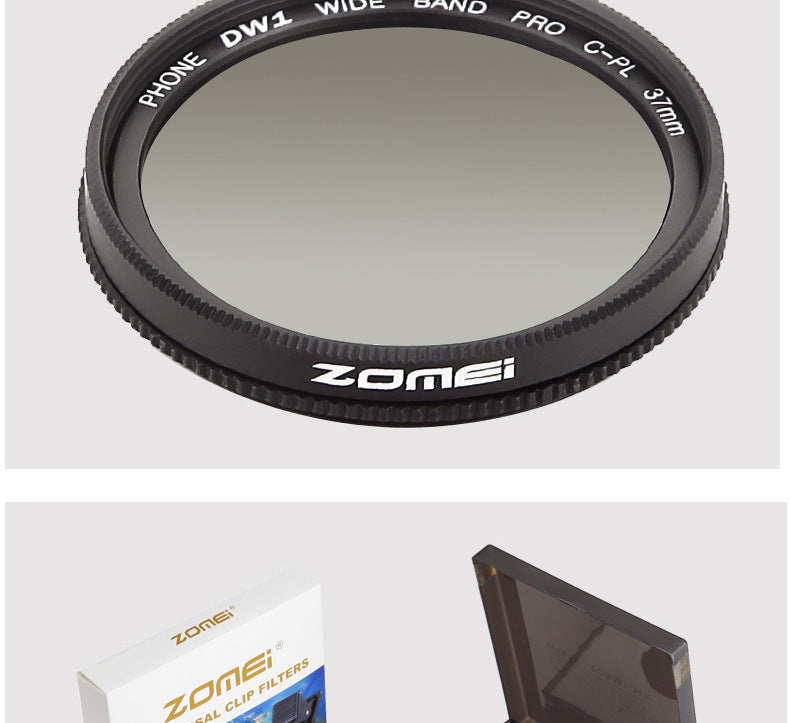 37mmCPL Polarization Reducer, External Lens, Mobile Phone Lens