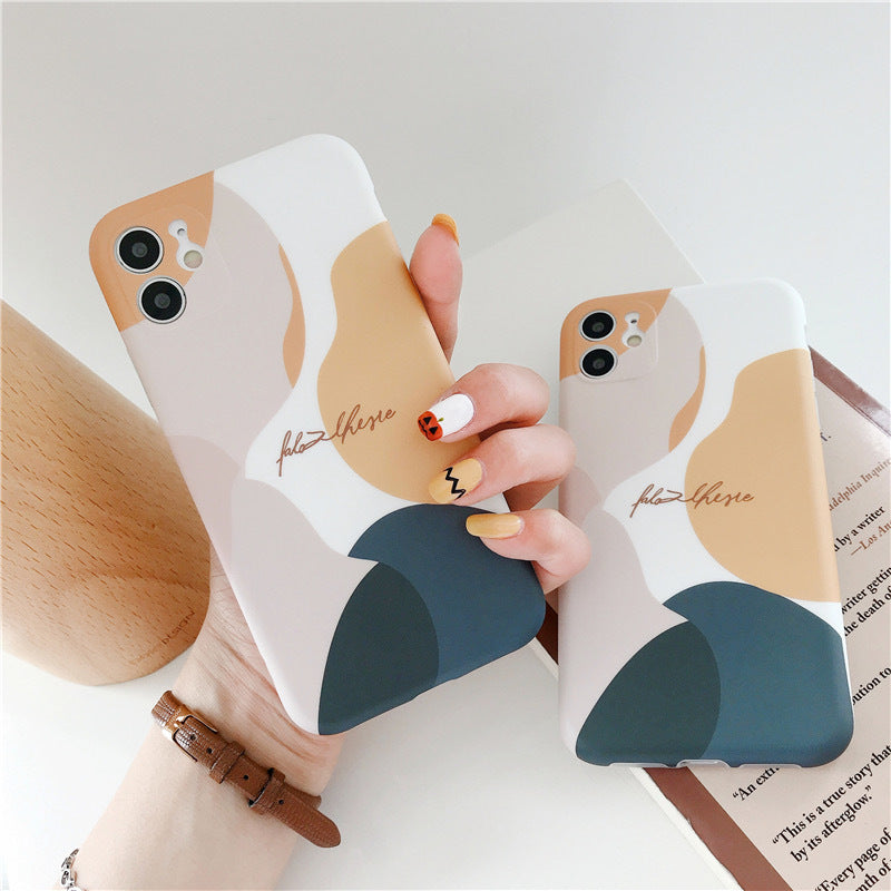 Compatible with Apple, Compatible With , Morandi Color 12Promax Mobile Phone Case For Iphonex Xs