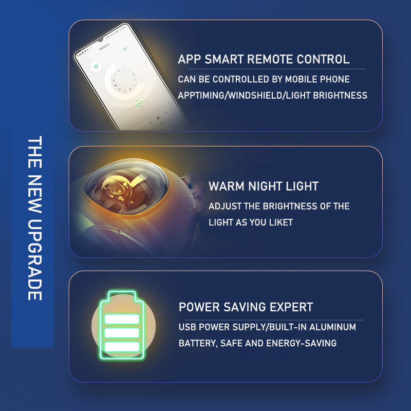 New USB Small Airplane Fan Ceiling Fan Night Light Household Remote Control Ceiling Fan Light Night Light Cute Lamp