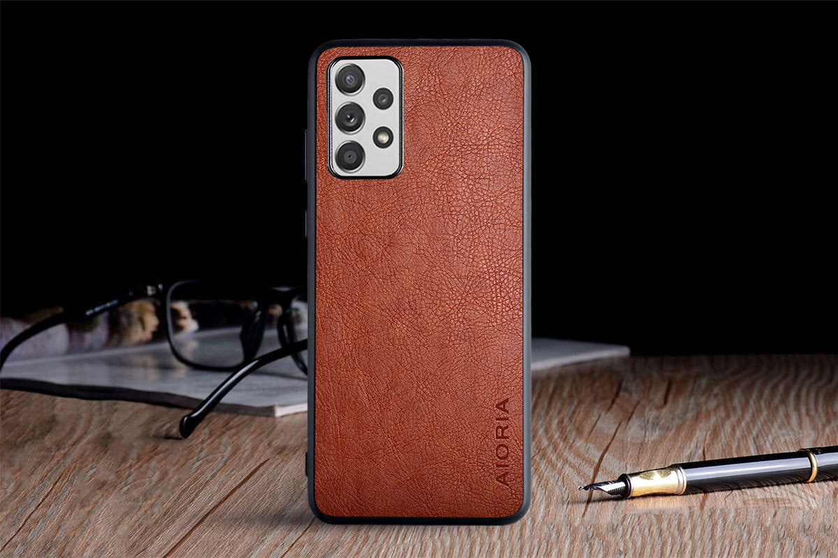 Factory Direct Sales Samsung Samsung A52 5G Mobile Phone Protective Cover Business Lychee Pattern Mobile Phone Case