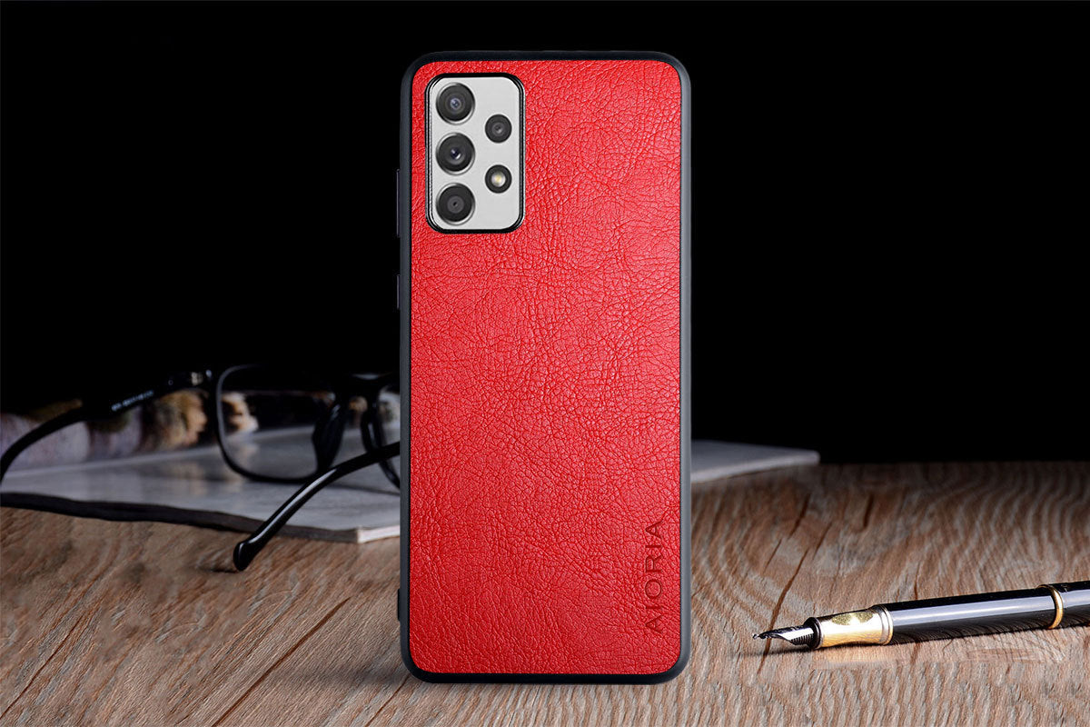 Factory Direct Sales Samsung Samsung A52 5G Mobile Phone Protective Cover Business Lychee Pattern Mobile Phone Case