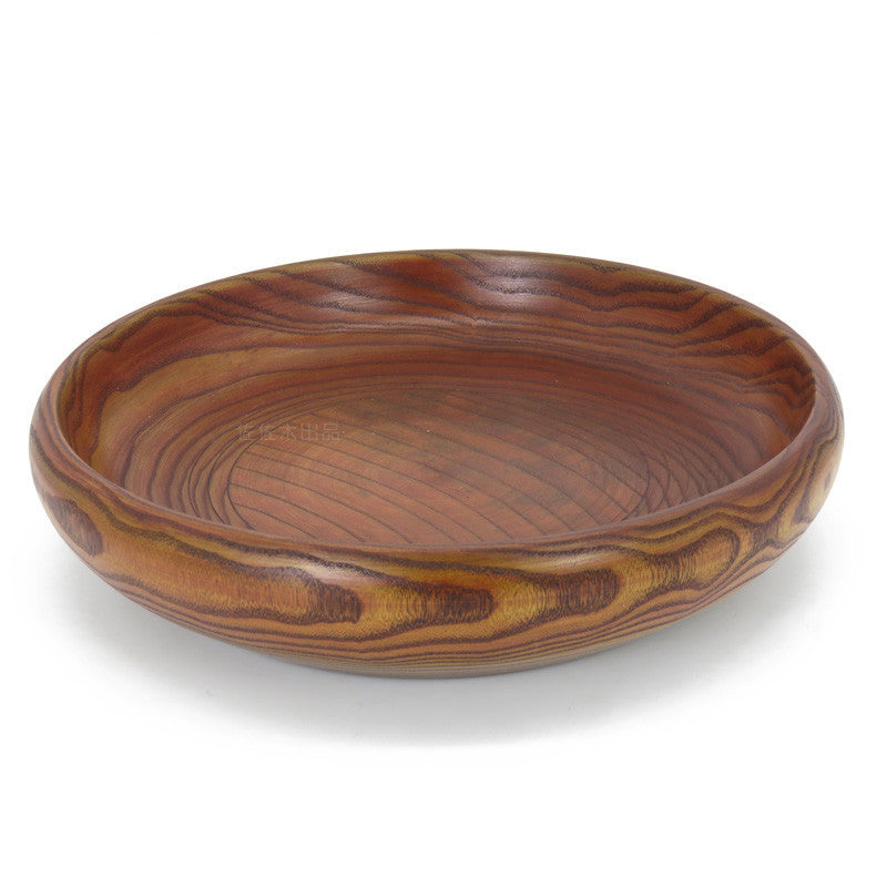 Solid Wood Bowl Wooden Bowl Wooden Bowl Milky Way Big Wooden Bowl Soup Noodle Bowl Fruit Bowl Salad Bowl Melon Seed Bowl And Dish