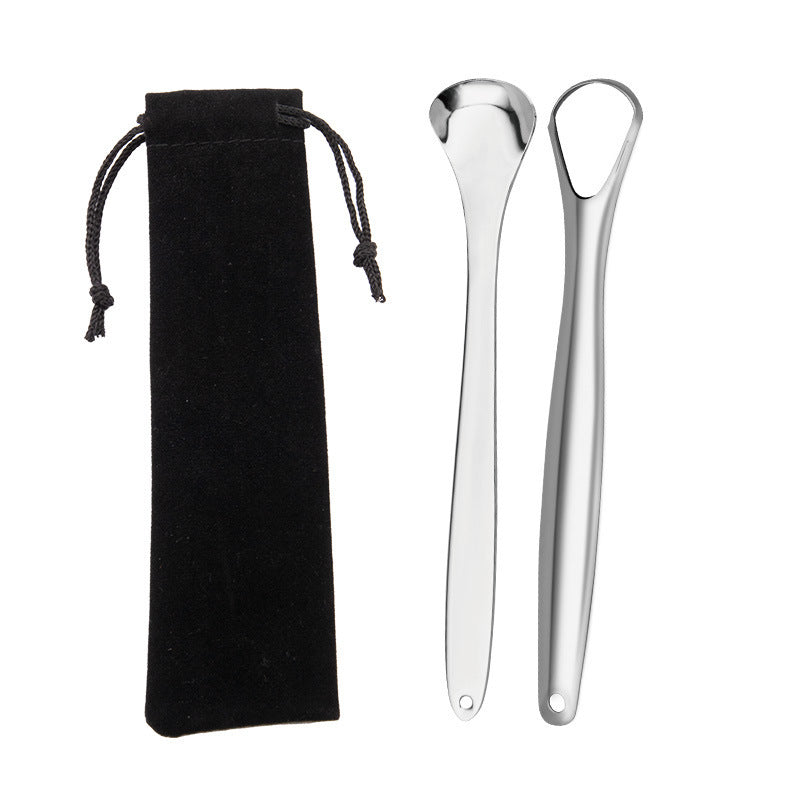 Tongue Cleaner Scrapes The Tongue Board To Remove Bad Breath