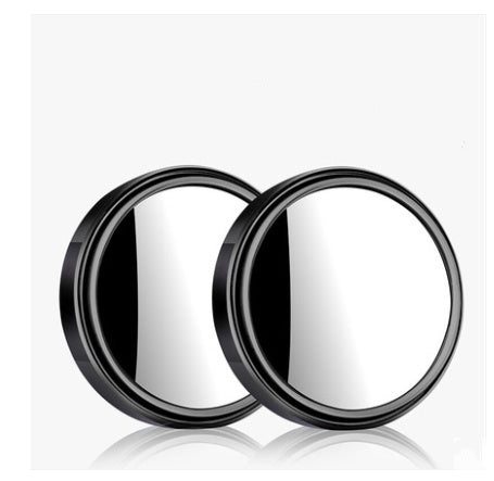 Car Rearview Mirror Small Round Mirror Reversing Blind Spot Mirror HD 360 Degree Adjustable Wide Angle Mirror Reflective Mirror