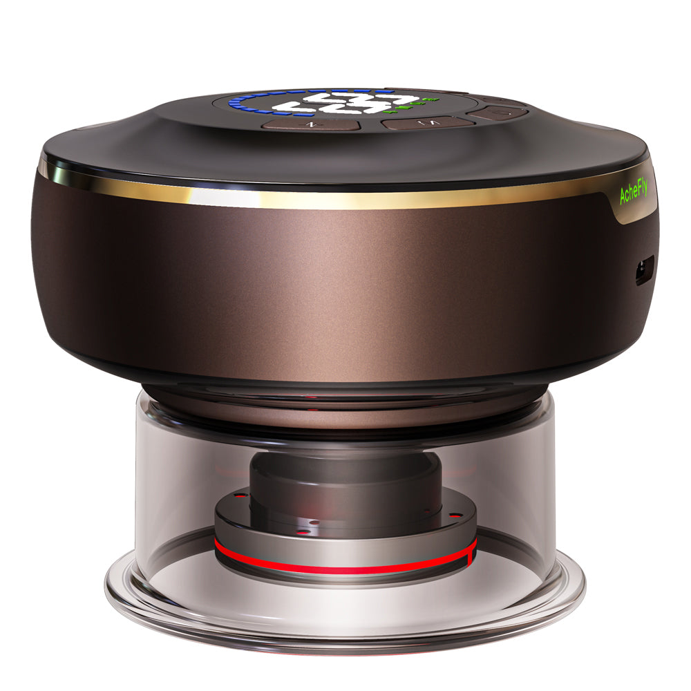 Smart Cupping, AcheFly Rechargeable Small Multifunctional Electric Gua Sha Scraping Massager Physical Therapy Equipment Facial Smart Cupping