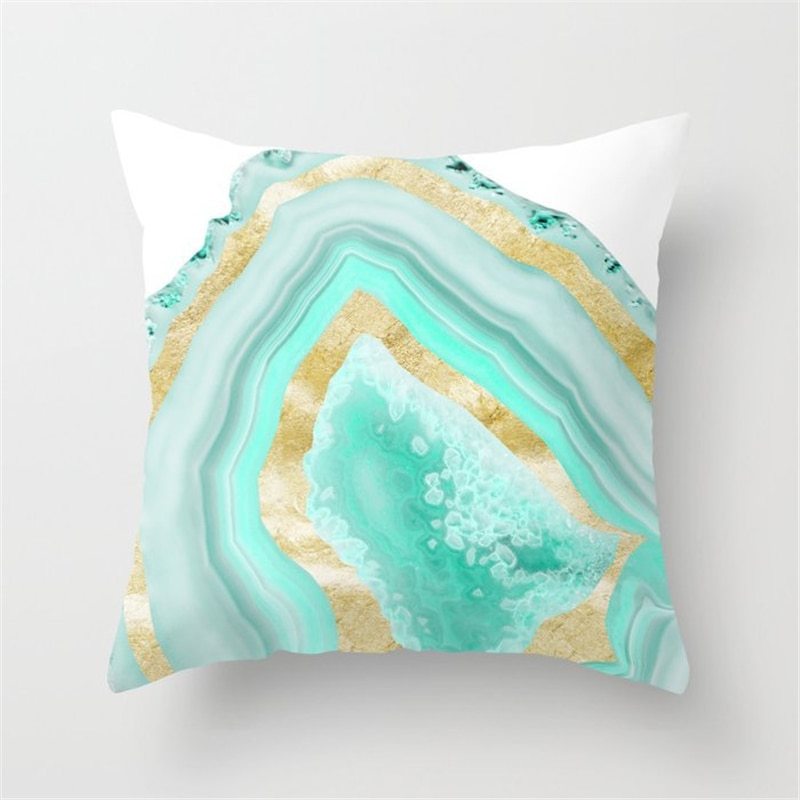 Mint Green Peach Skin Pillowcase Cushion Cushion Pillowcase