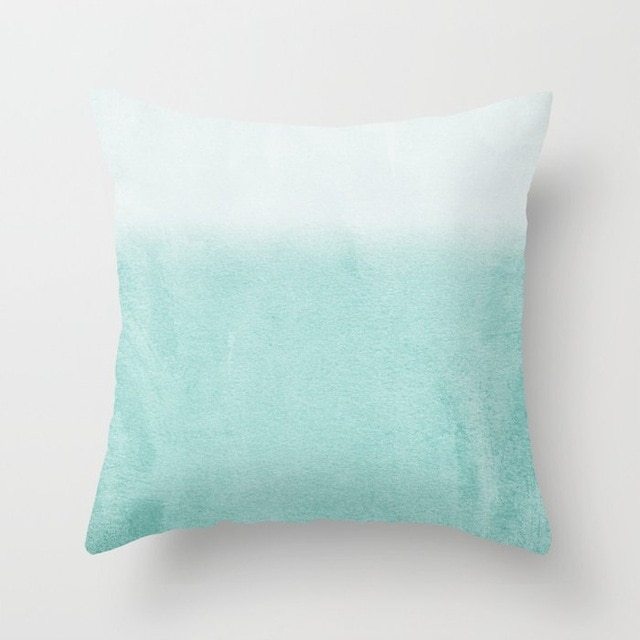 Mint Green Peach Skin Pillowcase Cushion Cushion Pillowcase