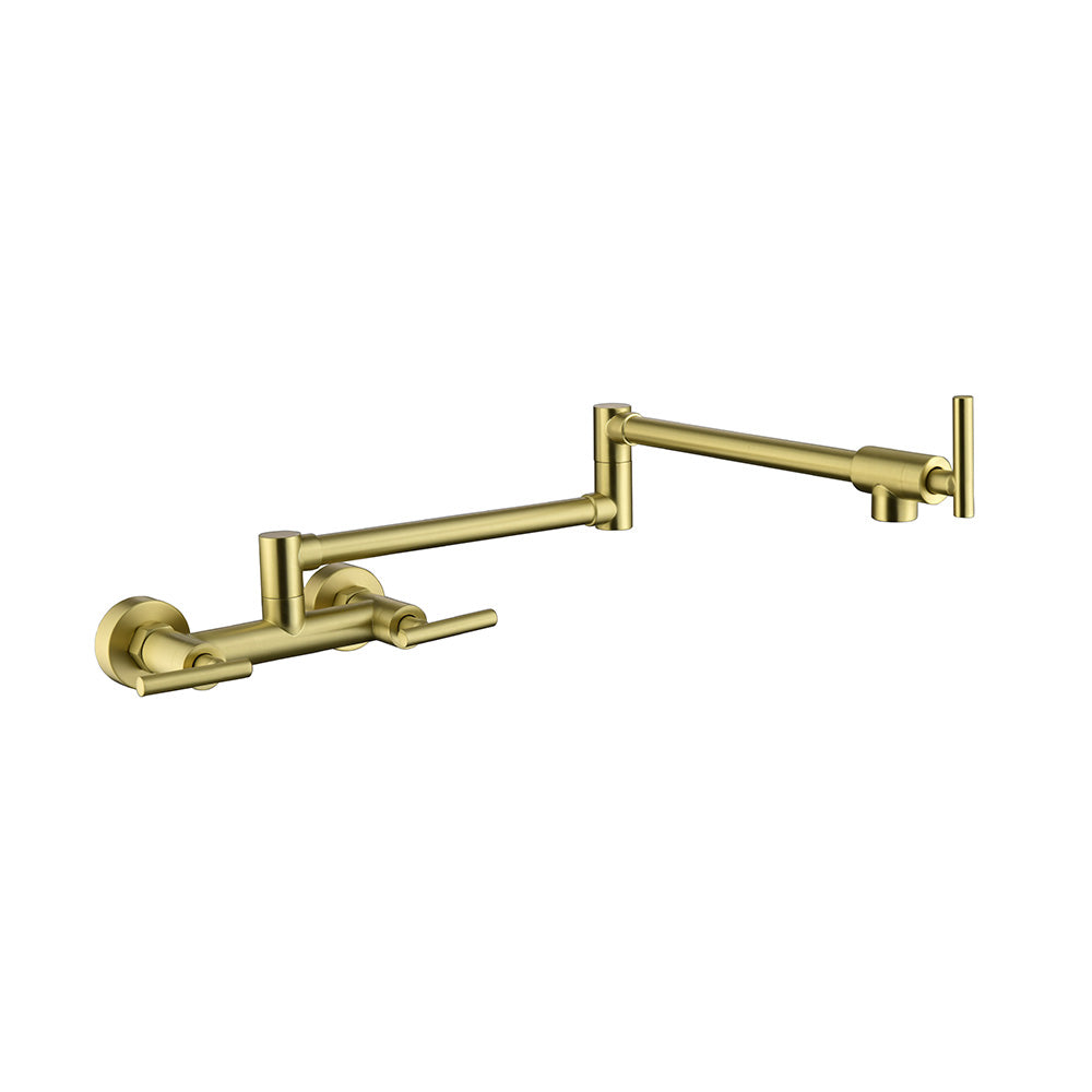 Pot Filler Faucets Both Hot Cold Water - Gold