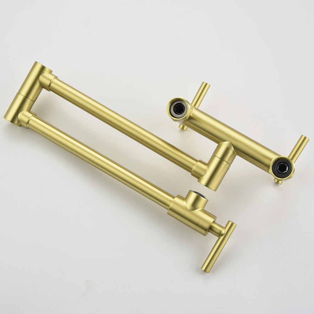 Pot Filler Faucets Both Hot Cold Water - Gold