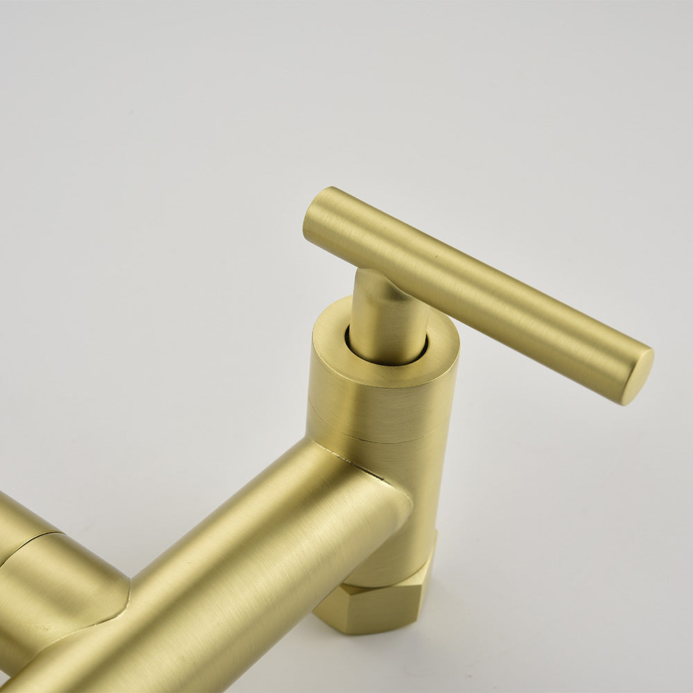 Pot Filler Faucets Both Hot Cold Water - Gold