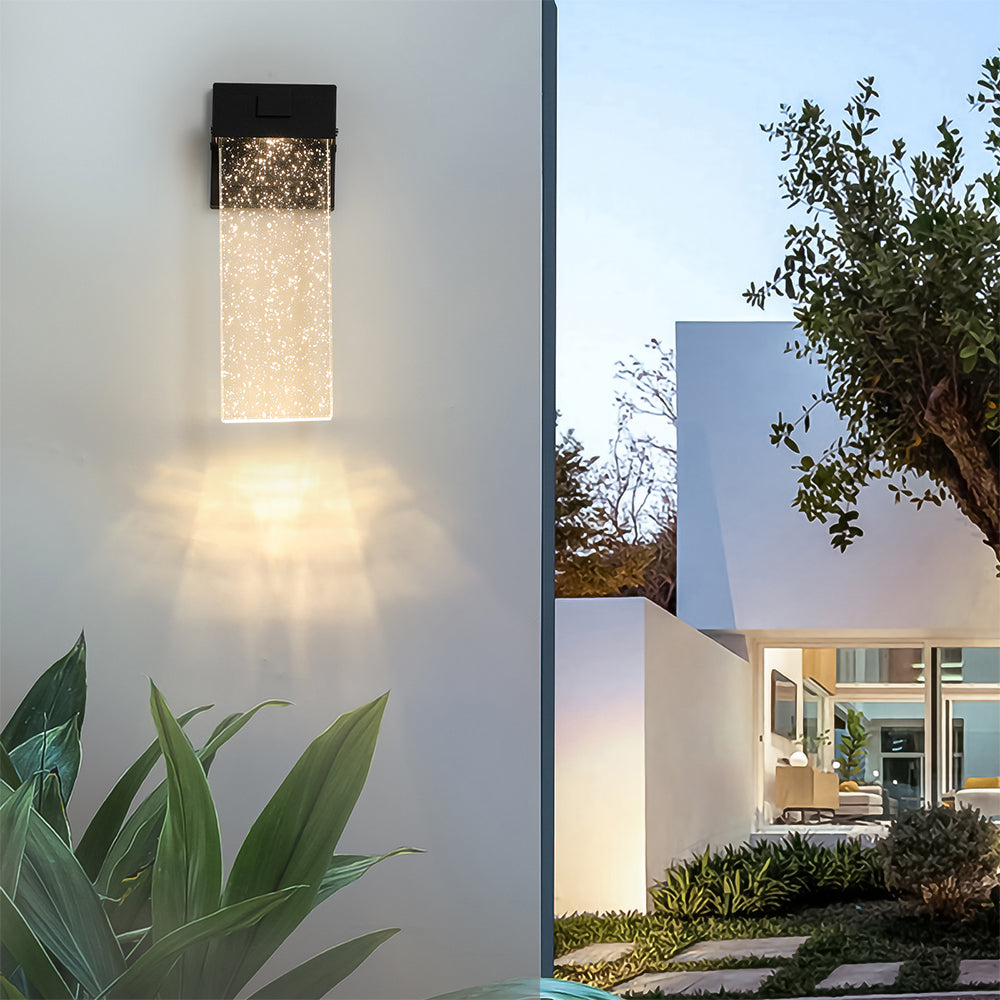 LED Crystal Wall Lamp - Waterproof, Outdoor