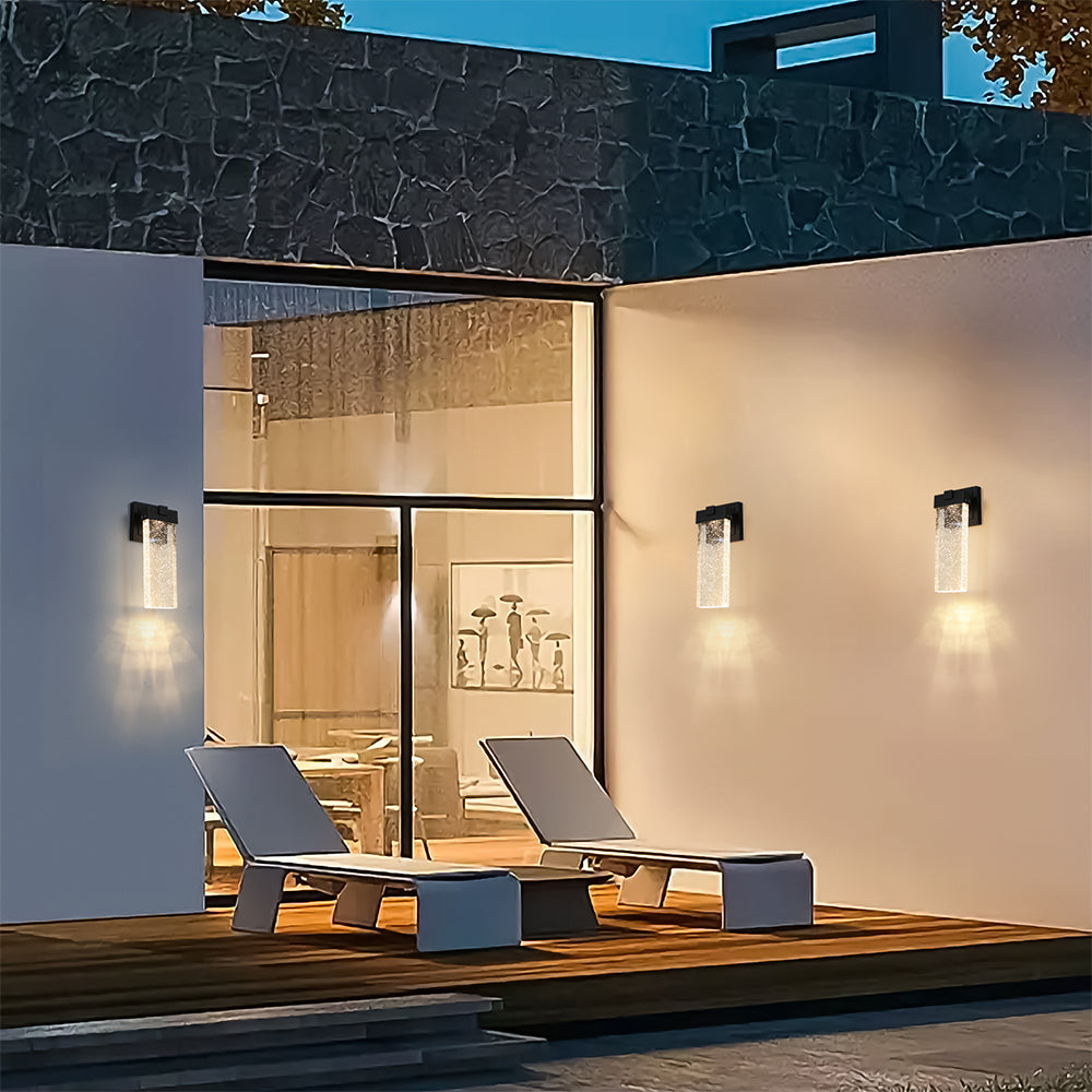 LED Crystal Wall Lamp - Waterproof, Outdoor