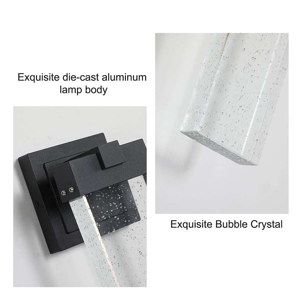 LED Crystal Wall Lamp - Waterproof, Outdoor