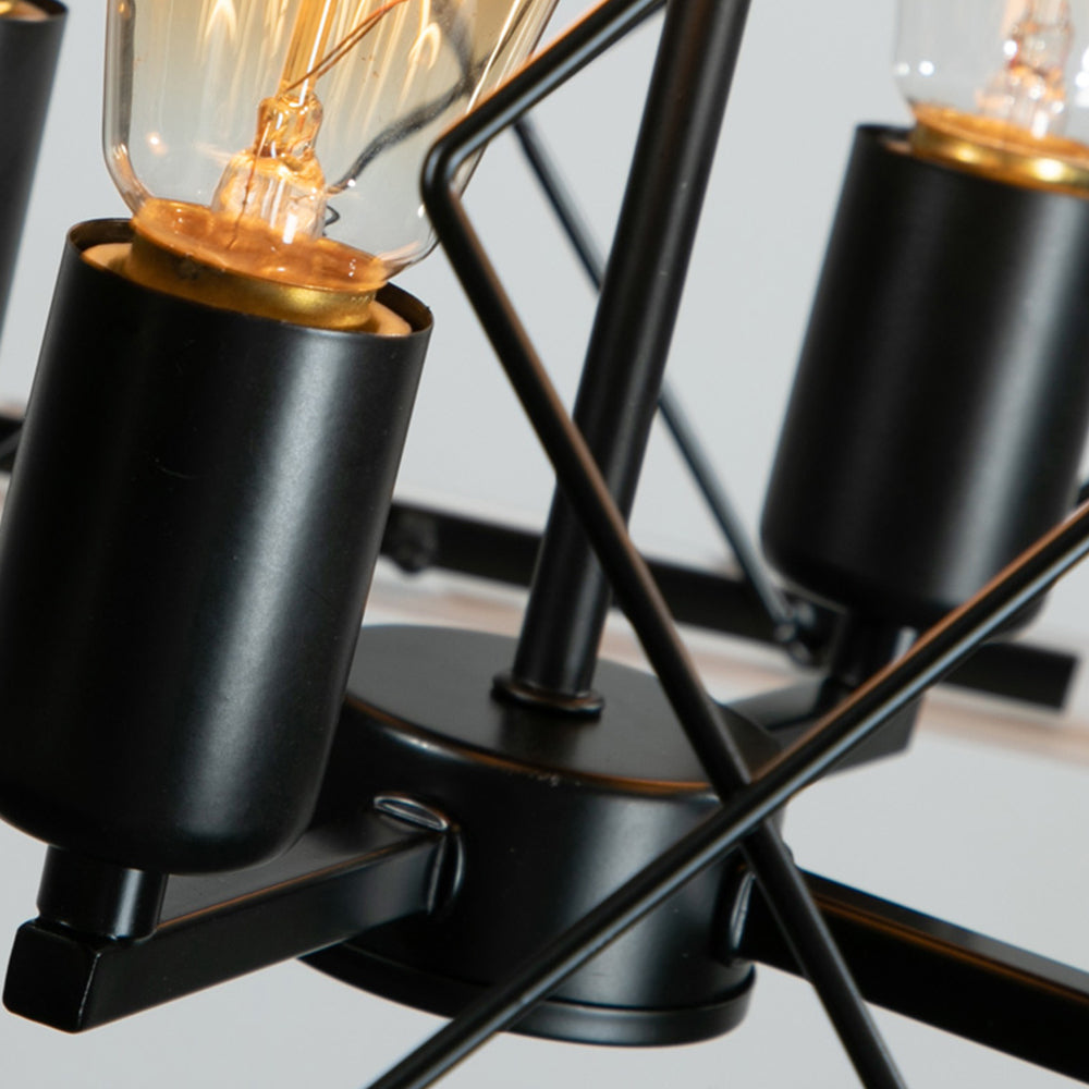 4-Light Bulbs Farmhouse Chandelier