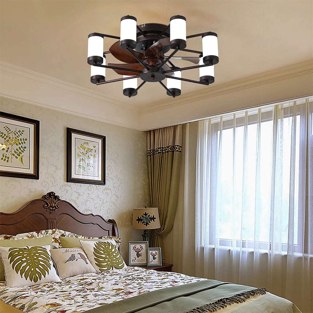 21.7 Inch Flush Mount Ceiling Fan with Remote