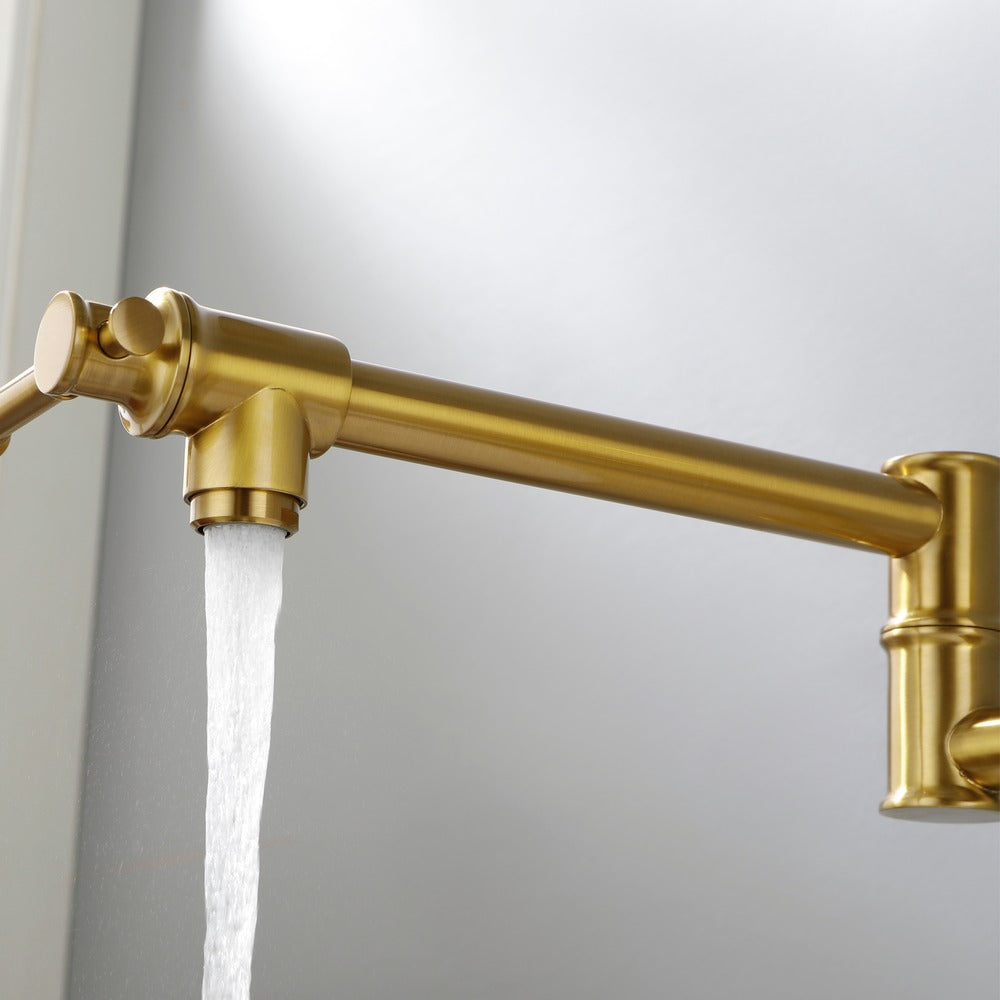 Pot Filler Faucet Wall Mount Pot Filler Faucet - Gold