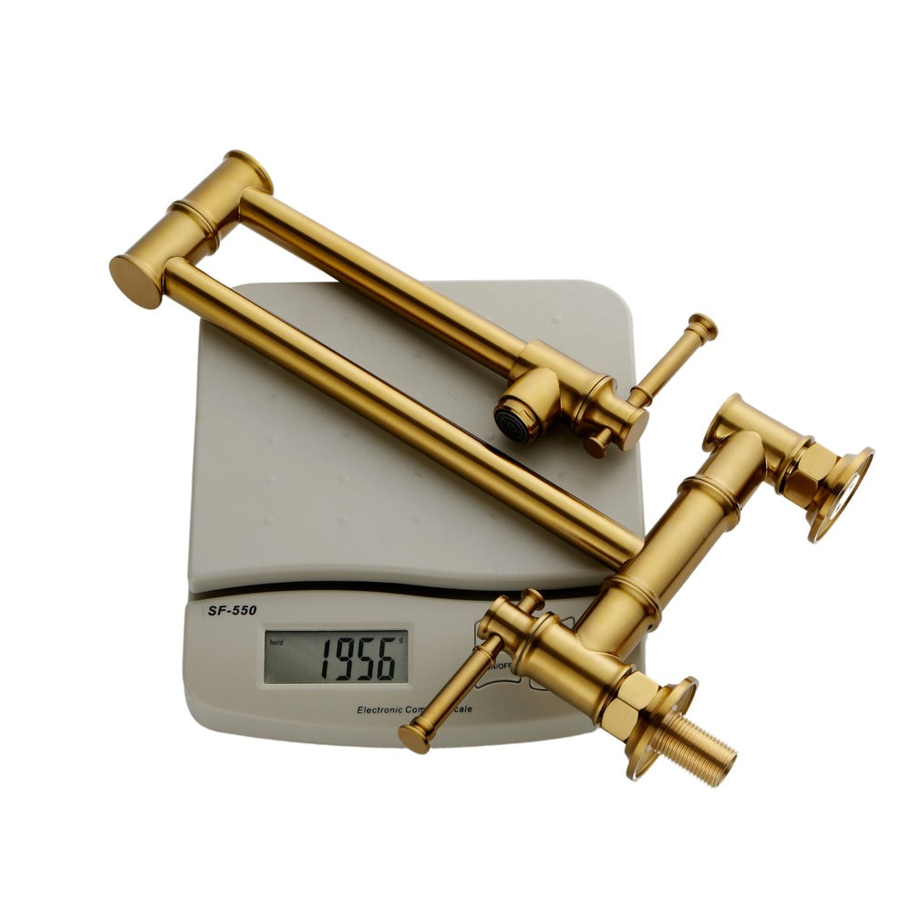 Pot Filler Faucet Wall Mount Pot Filler Faucet - Gold