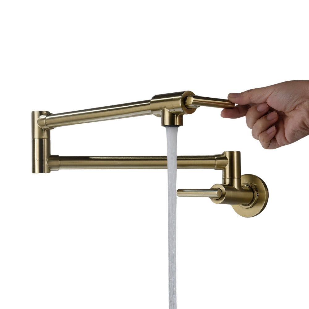 Wall-Mounted Pot Filler Faucet