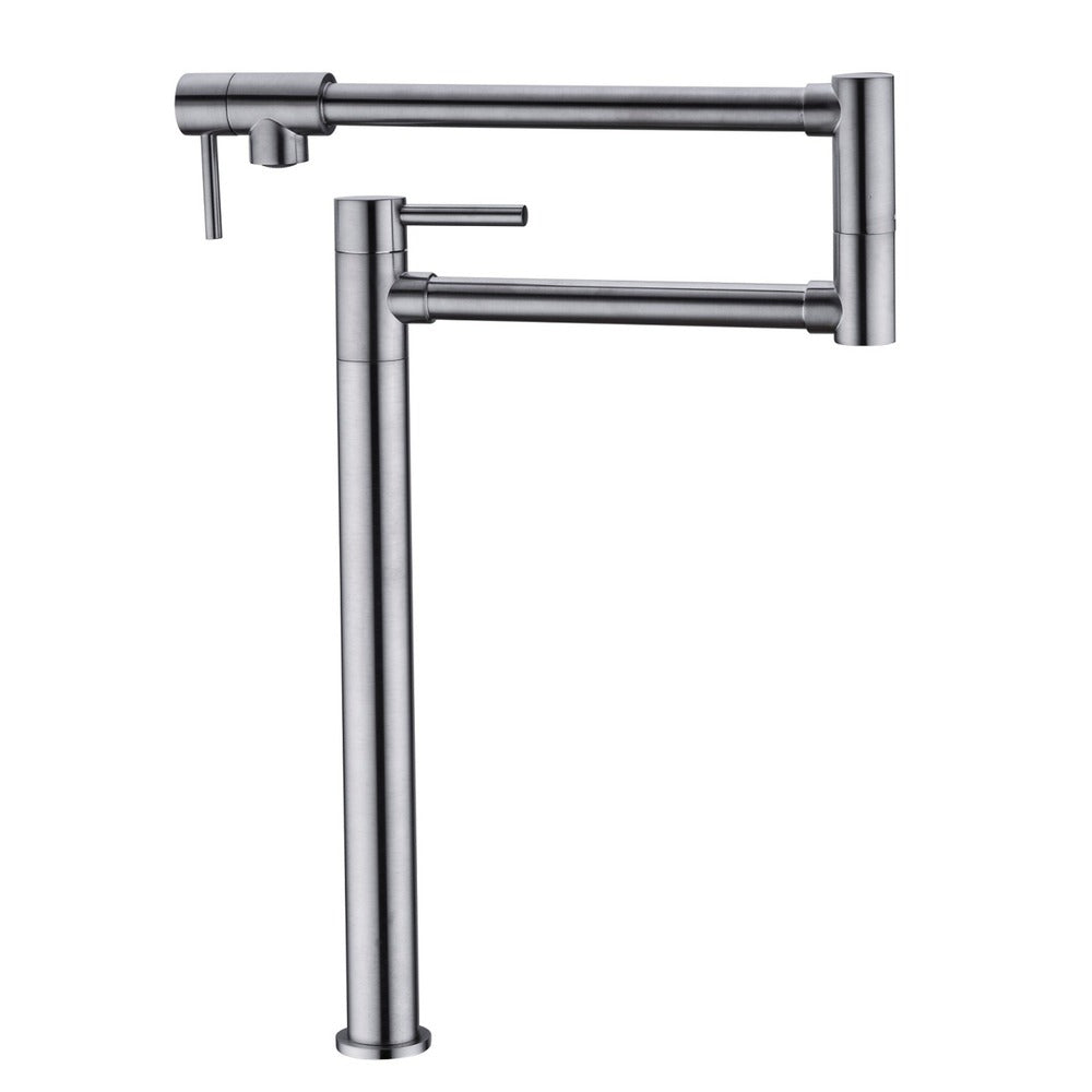 Pot Filler Faucet with Extension Shank-Silver