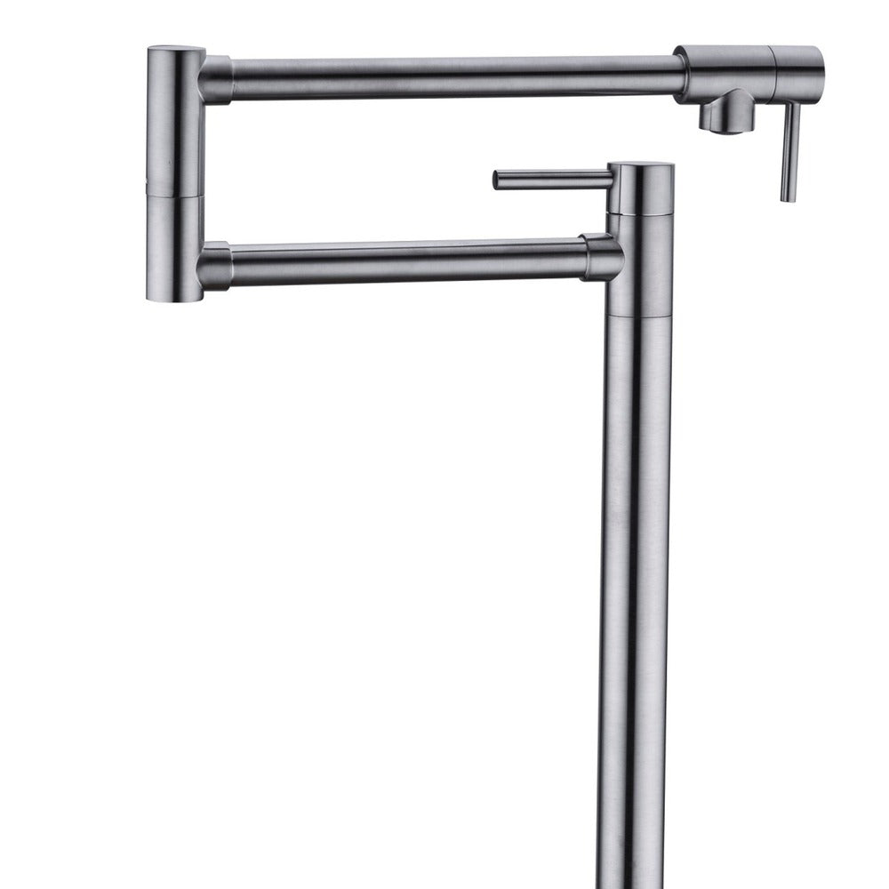 Pot Filler Faucet with Extension Shank-Silver