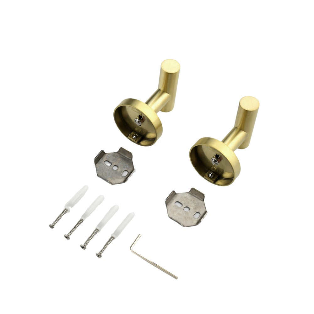 6-Piece Brushed Gold Bathroom Hardware Set