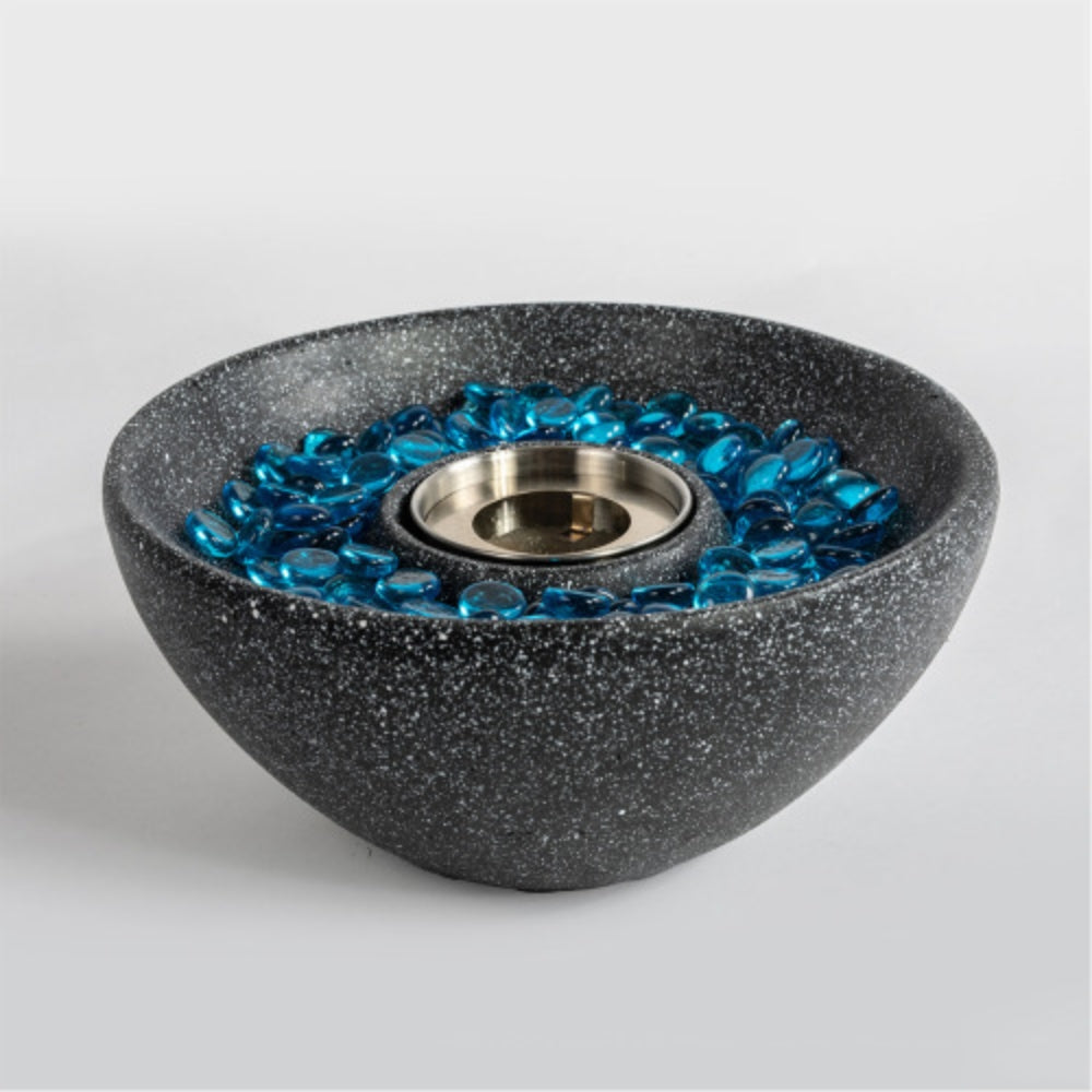 Tabletop Fire Pit Portable and Sleek Round Black Fire Bowl