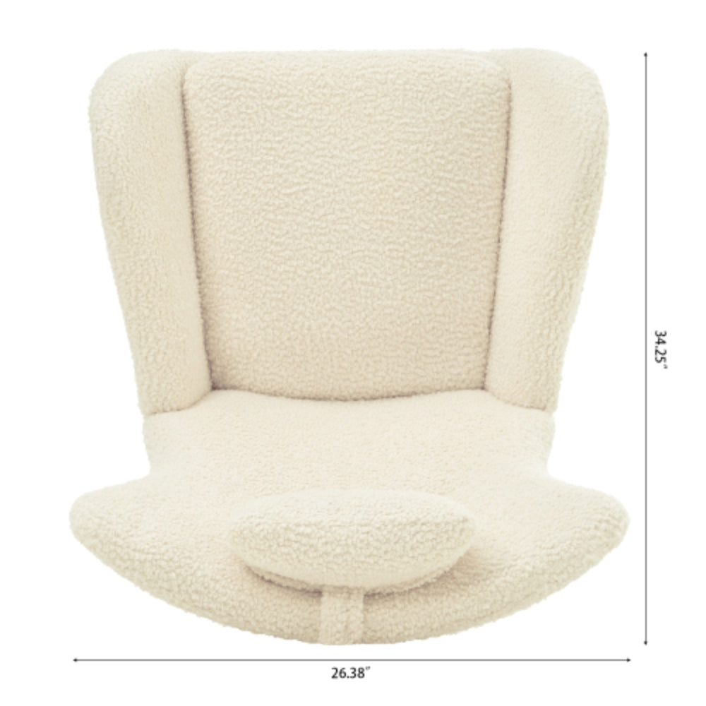 Teddy Upholstered Rocker Glider Chair for Comfortable Nursery Time