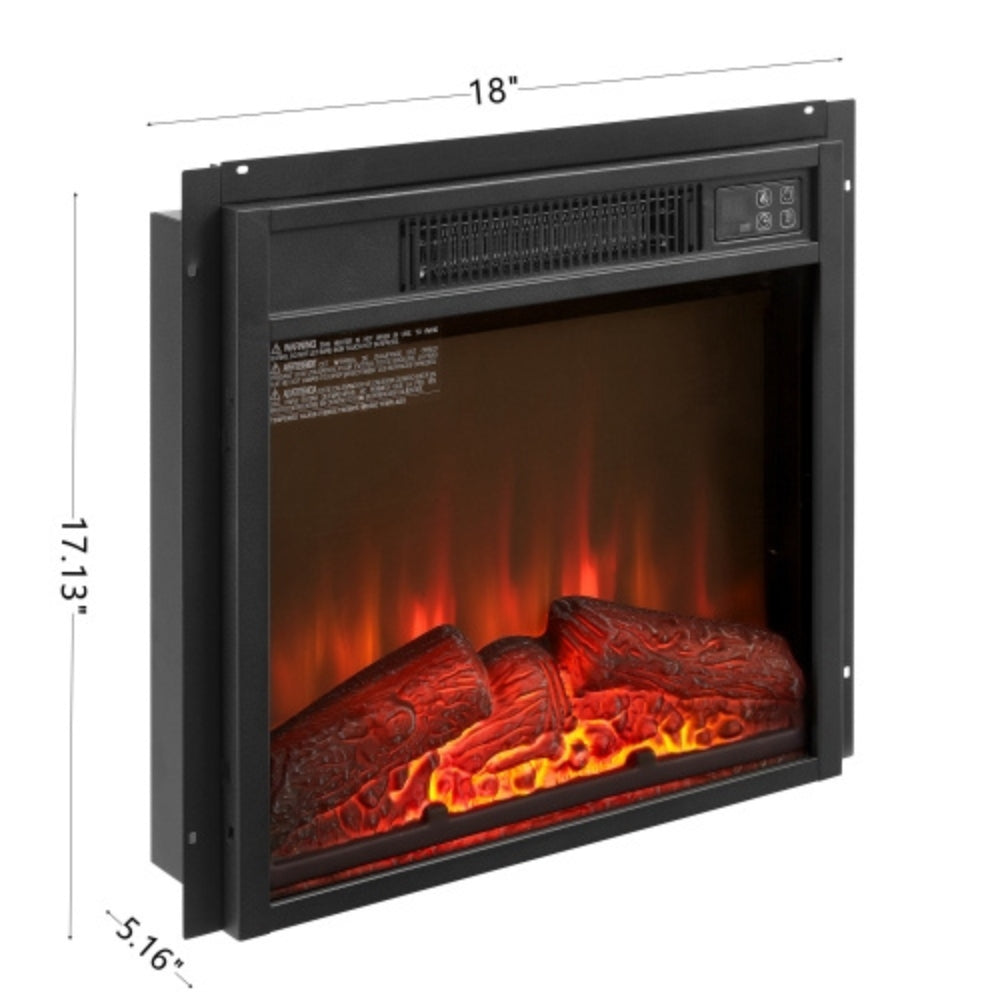 18 Inch Electric Fireplace Insert 1400W 120V