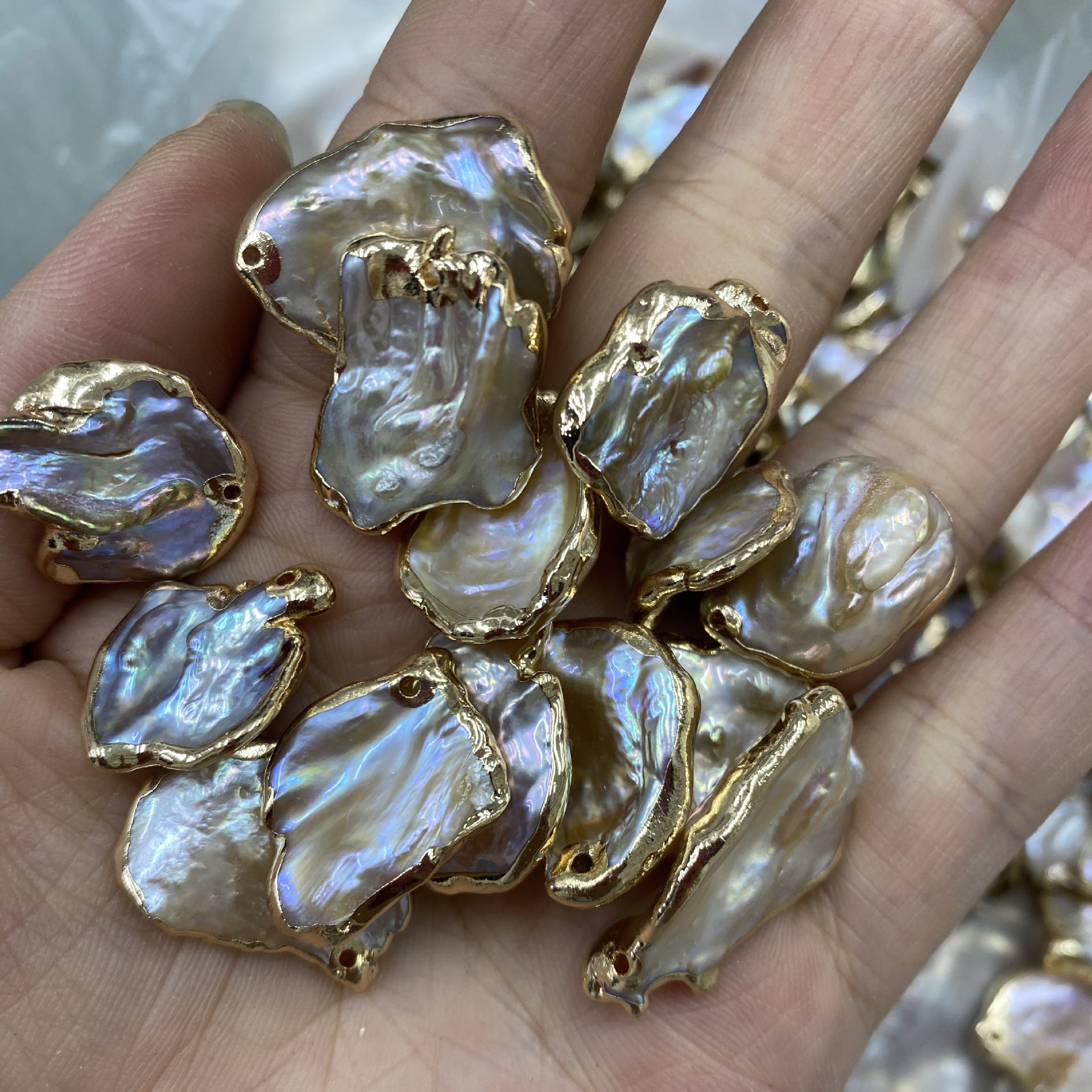 Natural Freshwater Recycled Pearl Pendant DIY Jewelry