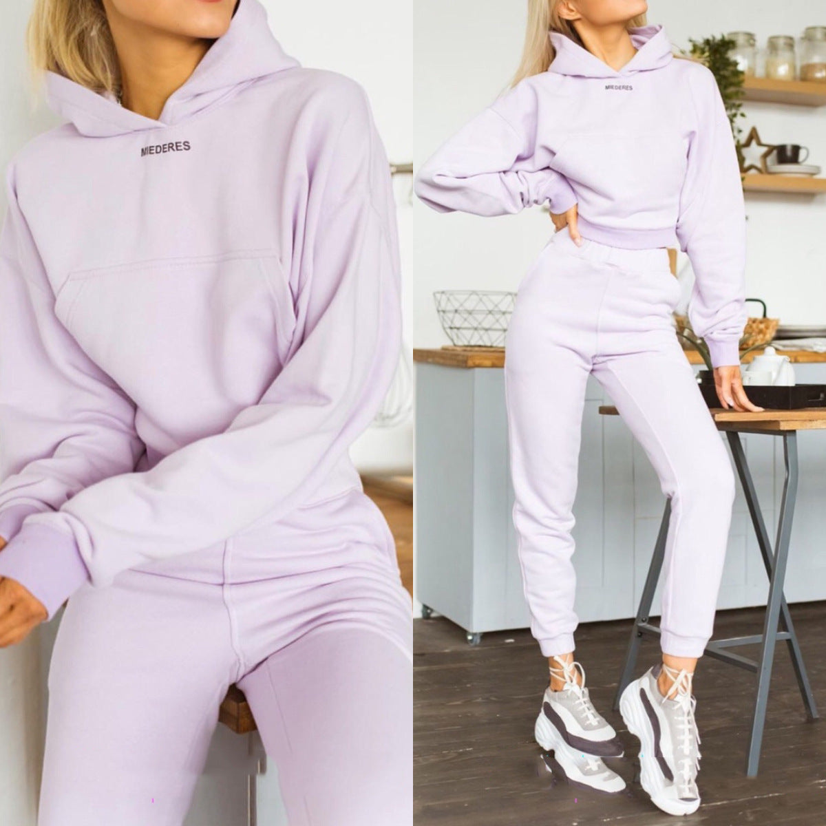 Two-piece sports leisure suit