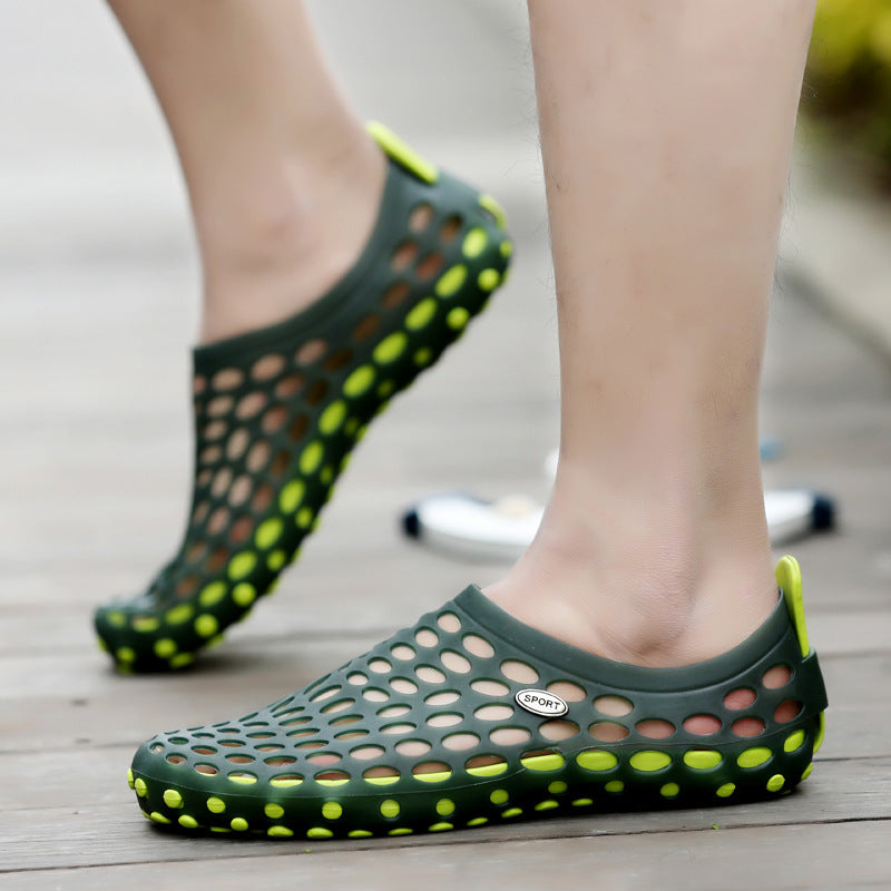 Jelly hole shoes beach leisure wading sandals