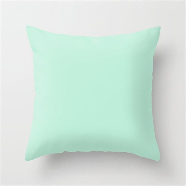 Mint Green Peach Skin Pillowcase Cushion Cushion Pillowcase
