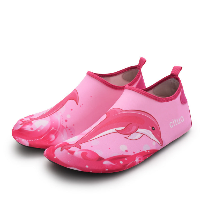 Children's Baby Portable Sports Beach Snorkeling Diving Non-slip Swimming Barefoot Skin-friendly Soft Sole Shoes Socks Shoes Dolphin
