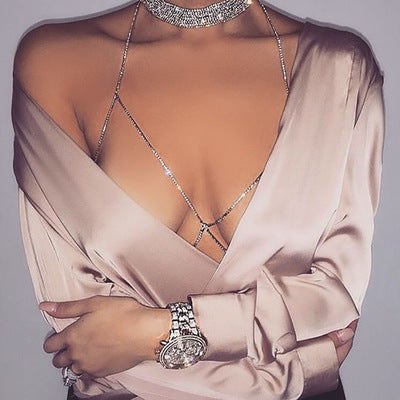 Women's Rhinestone Body Jewelry Necklace