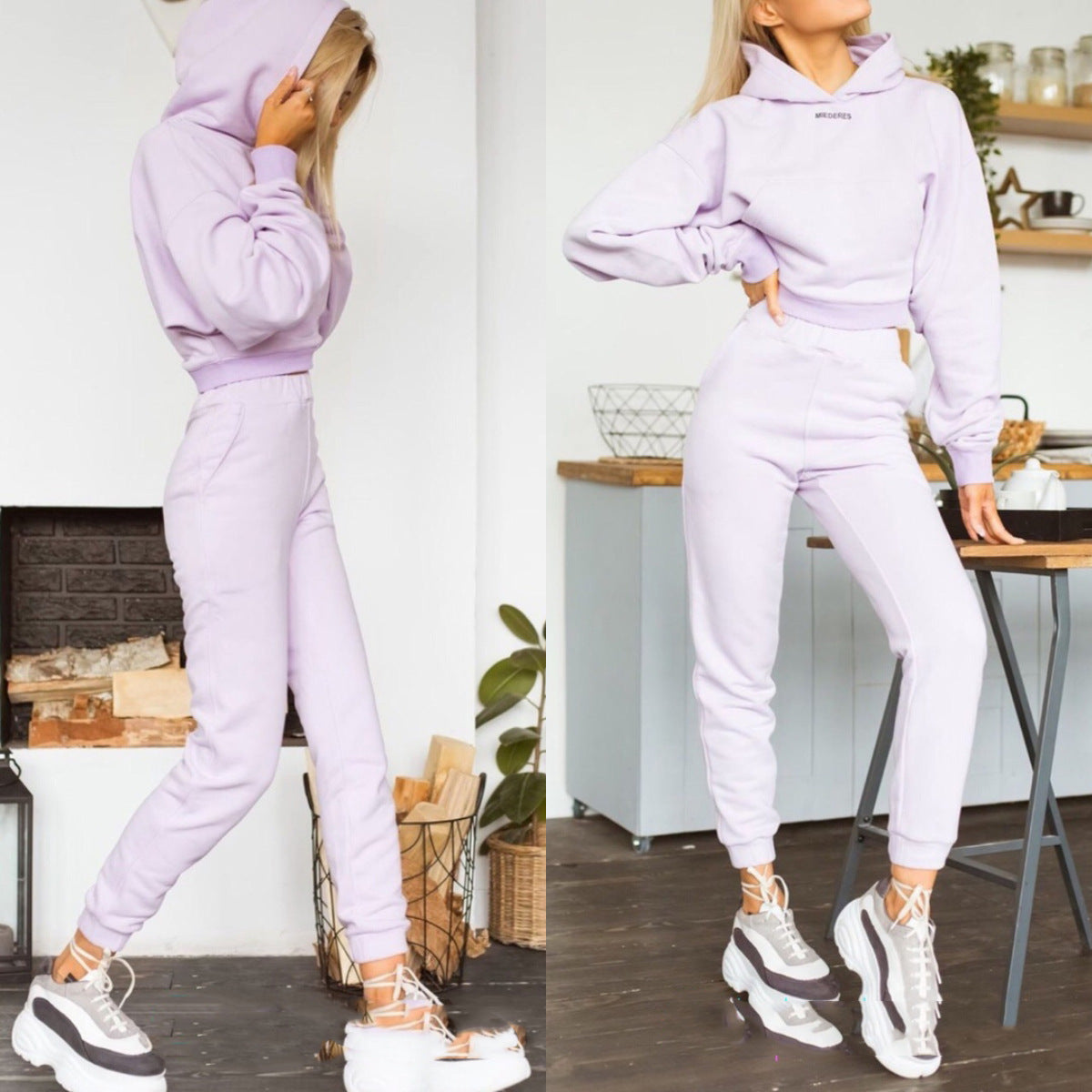 Two-piece sports leisure suit