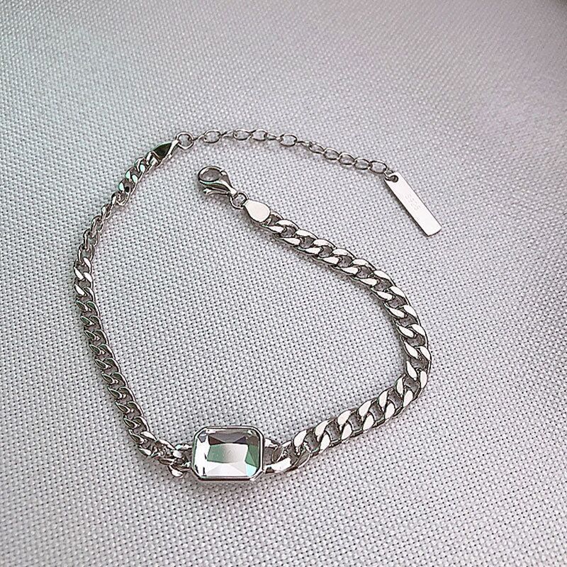 Women's Fashion Chain 925 Silver Bracelet