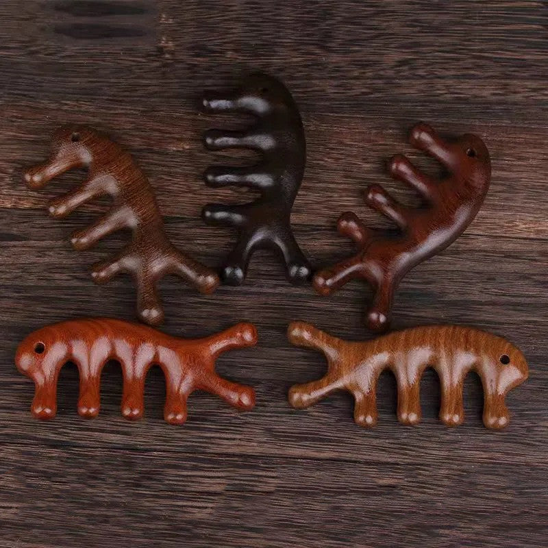 Stylish And Simple Natural Ebony Meridian Comb