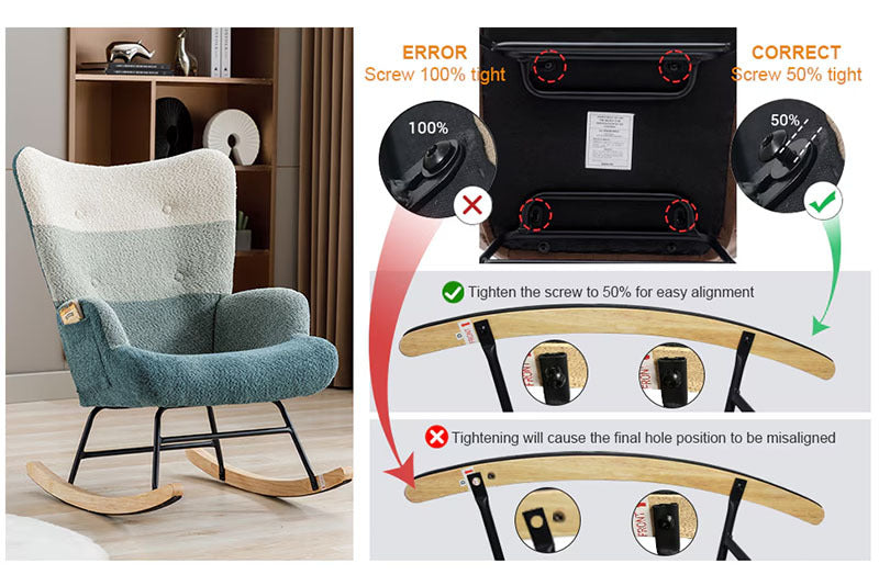 Modern Patchwork Accent Chair With Solid Wood Armrest And Feet, Mid-Century Modern Accent Sofa, Fabric Sofa Chair For Living Room Bedroom Studio, Comfy Side Armchair For Bed