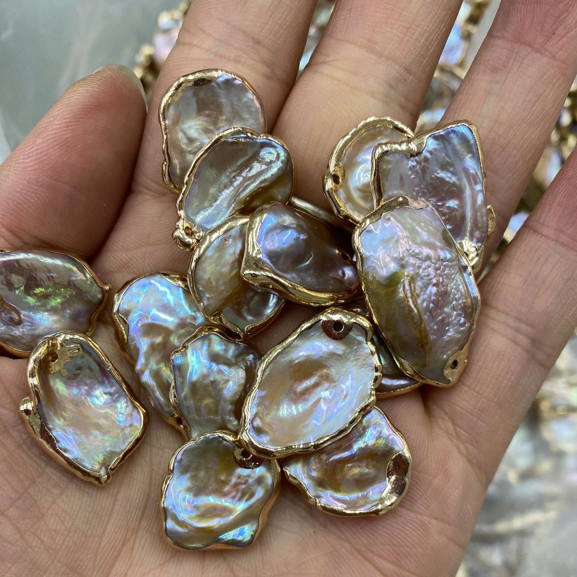 Natural Freshwater Recycled Pearl Pendant DIY Jewelry