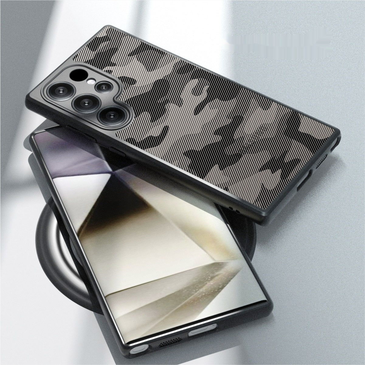 Camouflage Phone Case Applicable Anti-rate Transparent Protective Shell