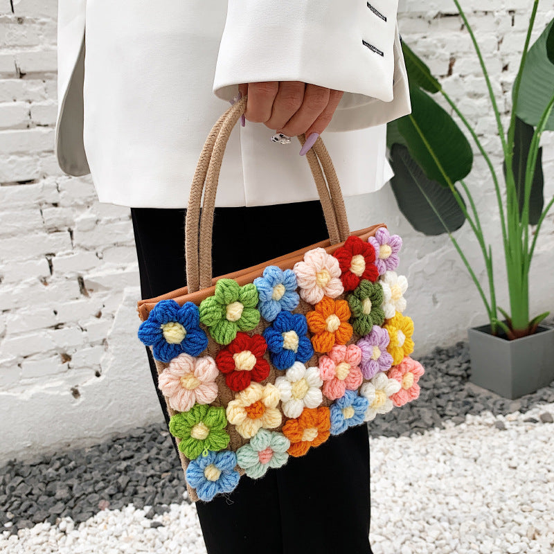 Women's Versatile Embroidered One Shoulder Messenger Bag