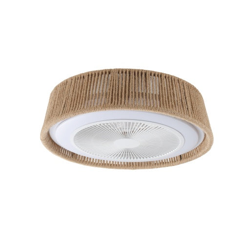 Bohemian Style LED Dimmable Ceiling Light With Built-in Fan - Remote Control