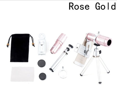 Compatible With , 12 Times Mobile Phone Lens Chinese Red 12X Telescope Photography Long Focus Lens Camera Phone Accessories