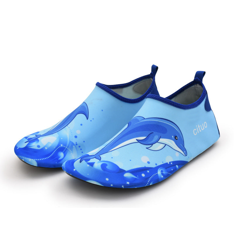 Children's Baby Portable Sports Beach Snorkeling Diving Non-slip Swimming Barefoot Skin-friendly Soft Sole Shoes Socks Shoes Dolphin