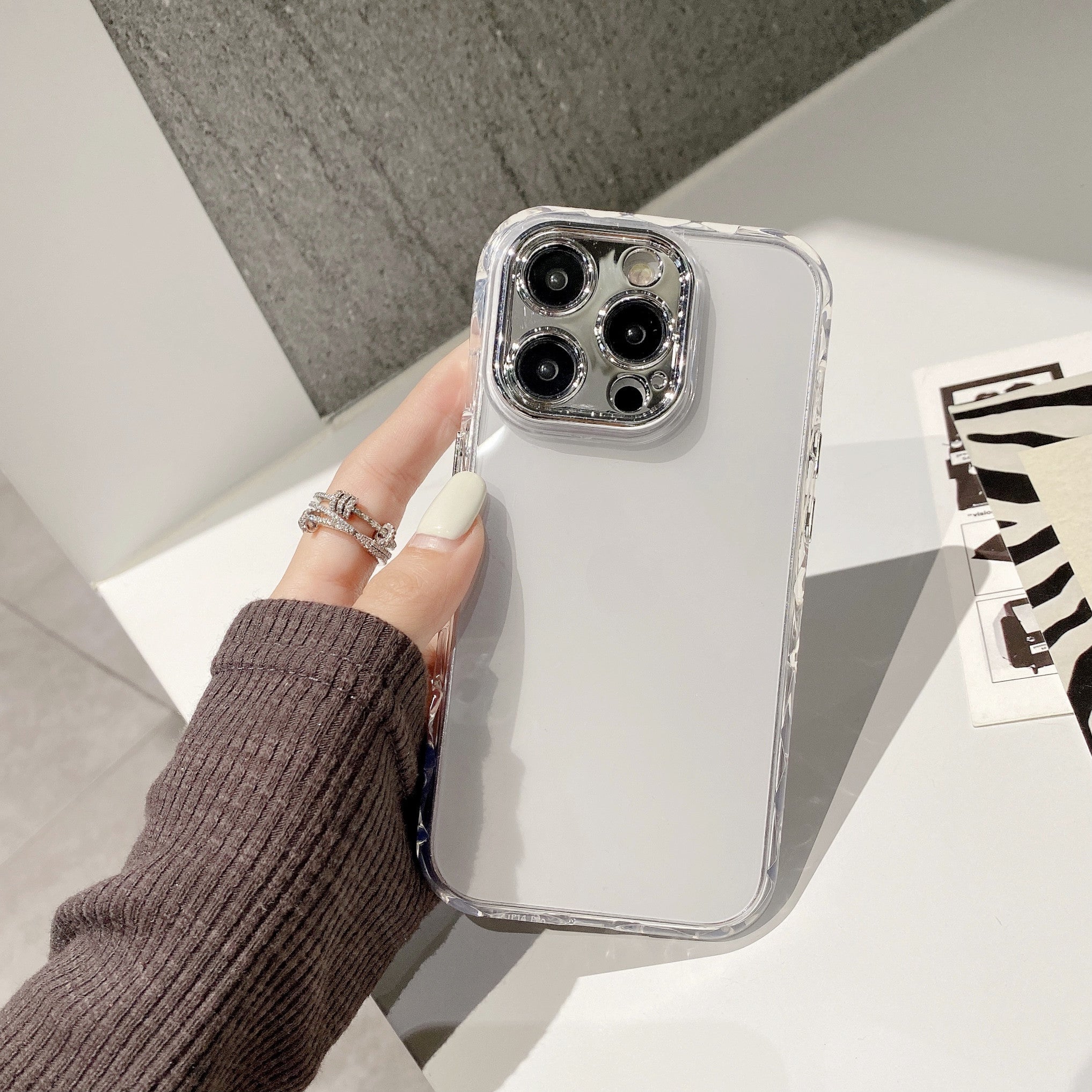 Phone Case Diamond Pattern 14 Transparent Acrylic