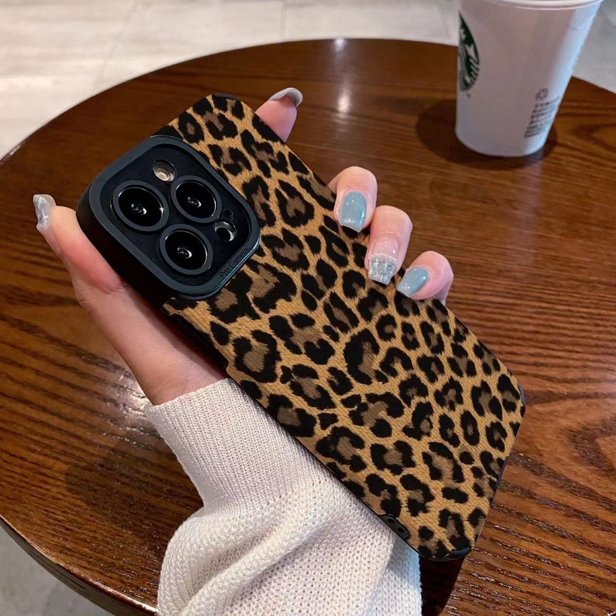 15 Phone Case 11 Brown Leopard Print Creative Protective Cover