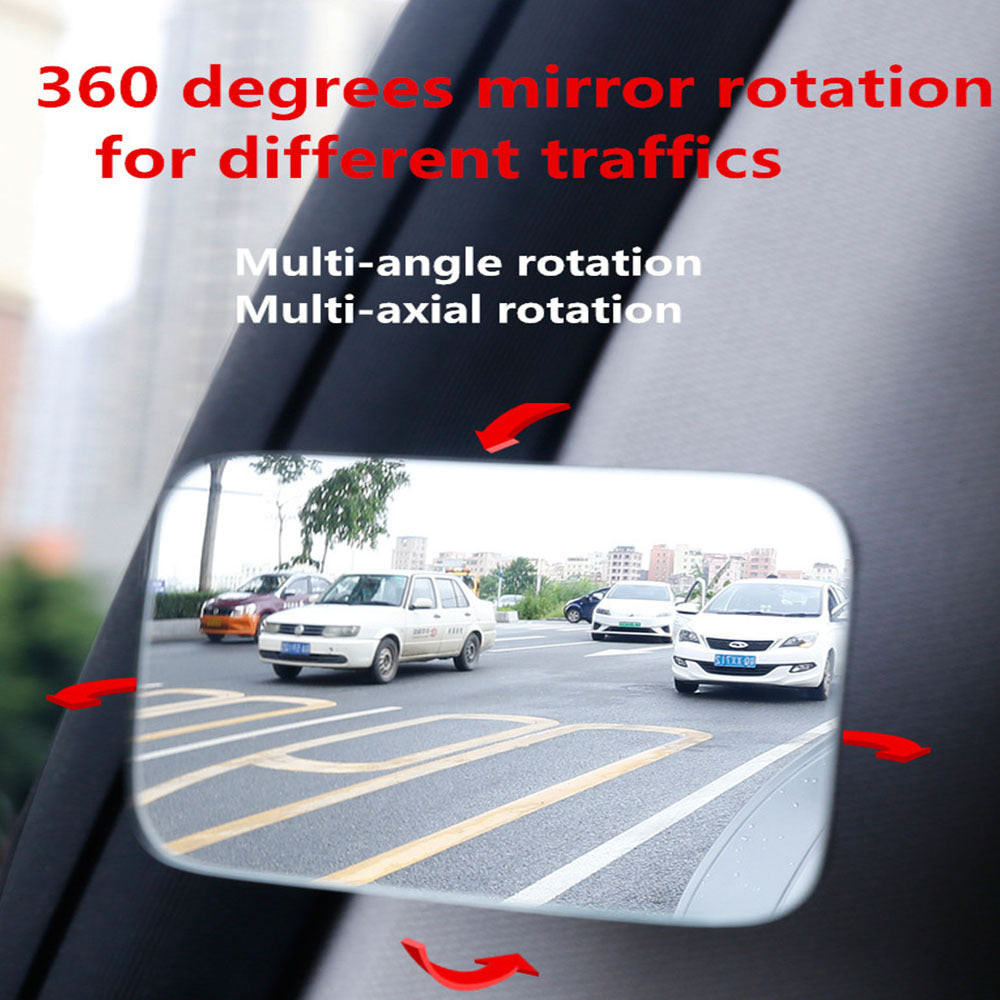 Small Round Mirrors For The Blind Spot Of Front And Rear Wheels