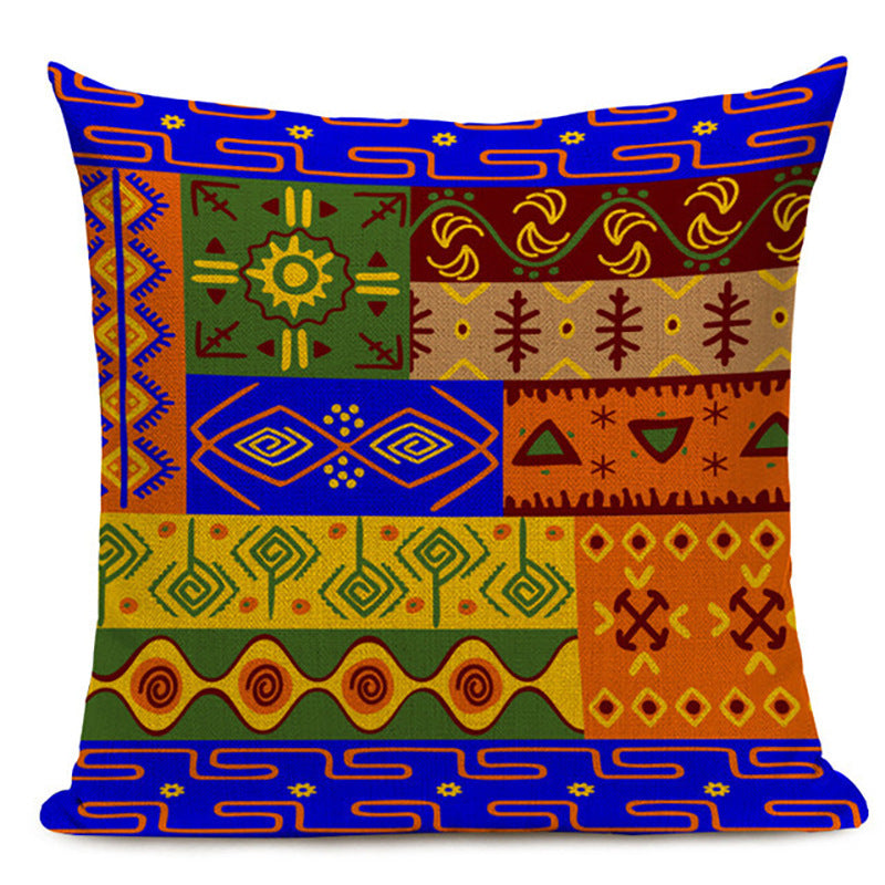Geometric Pattern Decorative Pillowcase Linen Pillowcase Sofa